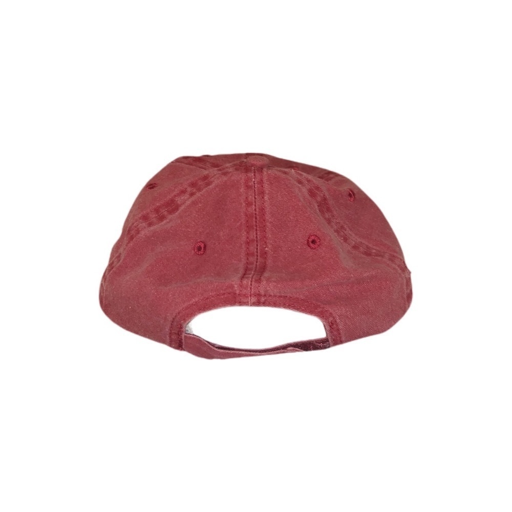 Washed Pink Baseball Hat W/ Rainbow Smiley Patch - Picture 3 of 3